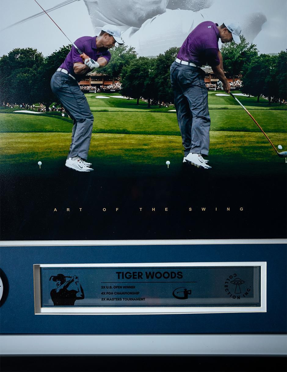 Póster autografiado por Tiger Woods 2