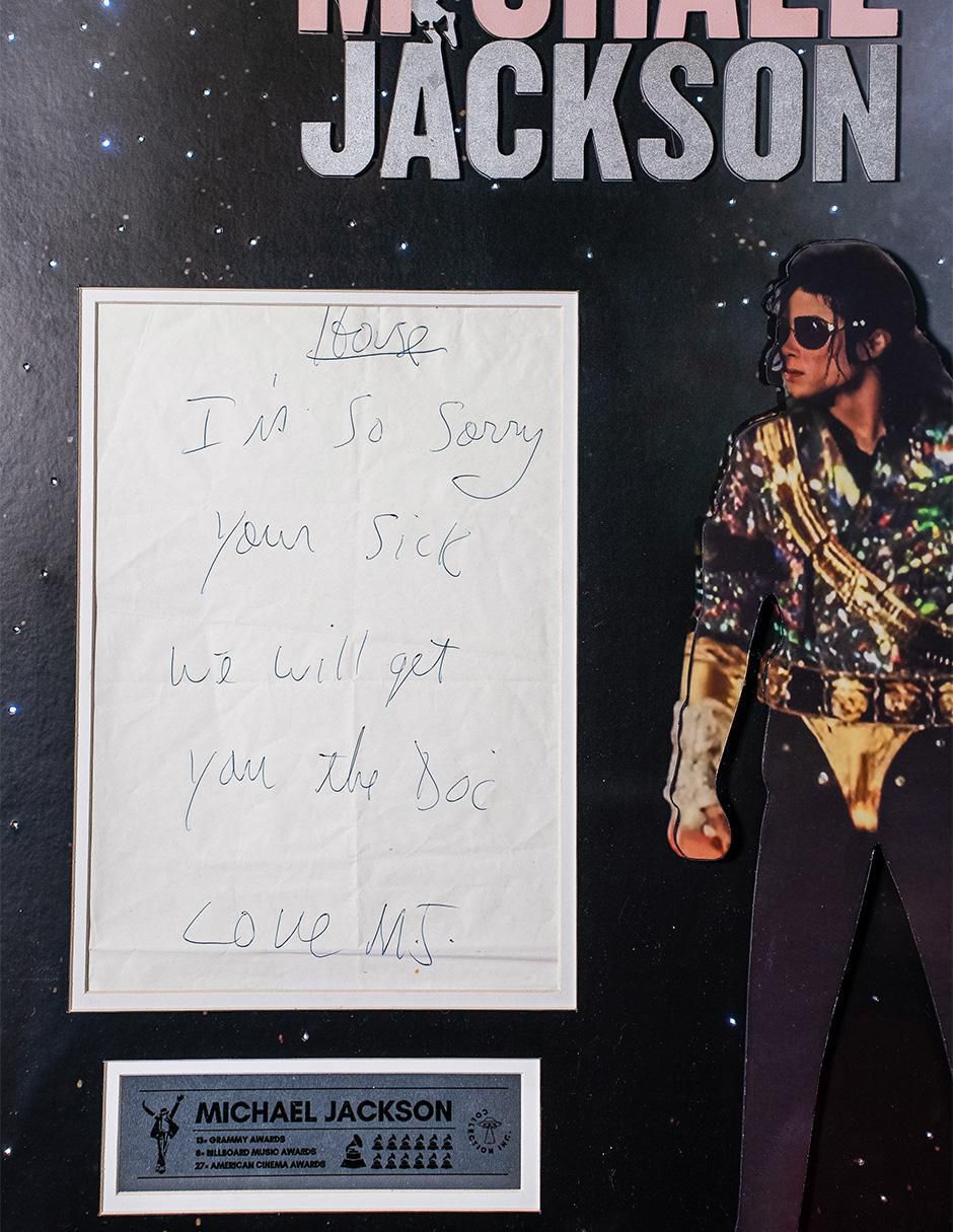 Cuadro decorativo autografiado por Michael Jackson 3