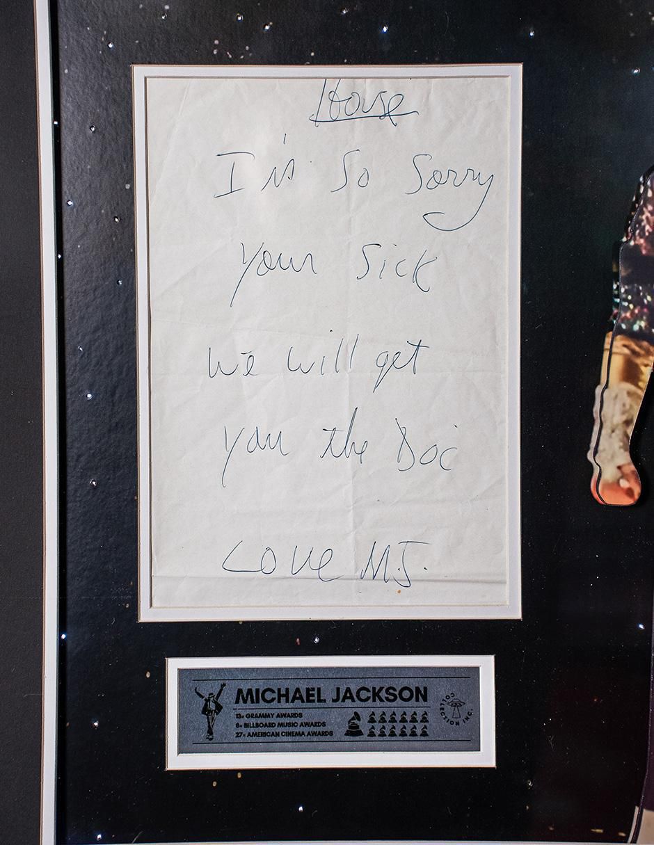 Cuadro decorativo autografiado por Michael Jackson 4
