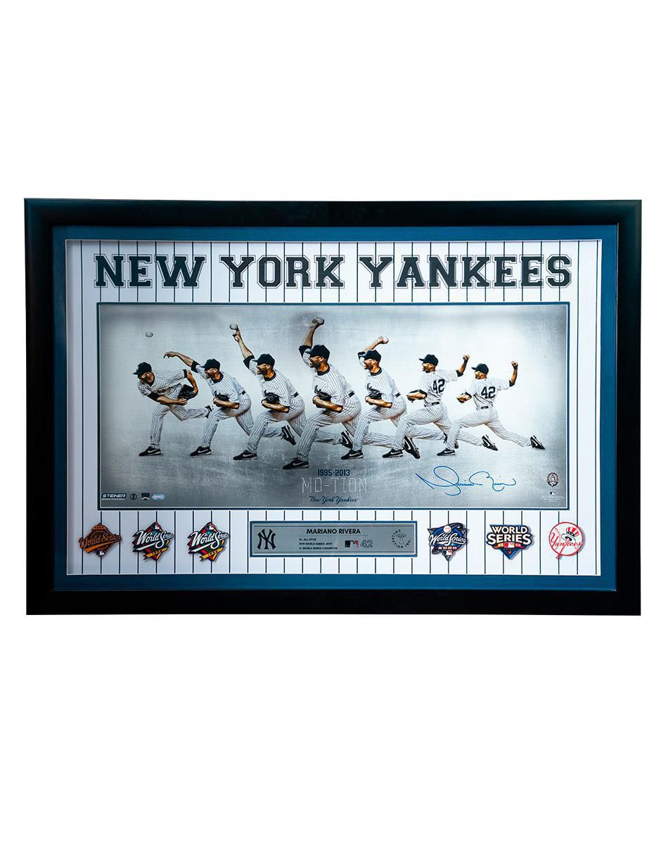 Póster autografiado por Mariano Rivera Yankees de Nueva York Póster autografiado por Mariano Rivera Yankees de Nueva York