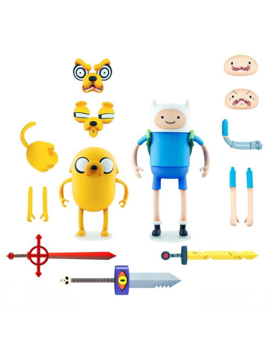 Set figuras acción articuladas Adventure Time Finn Jake collectors 13