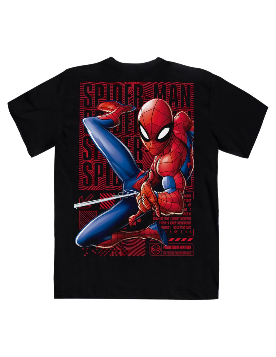 Playera Spider-Man cuello redondo para hombre 2