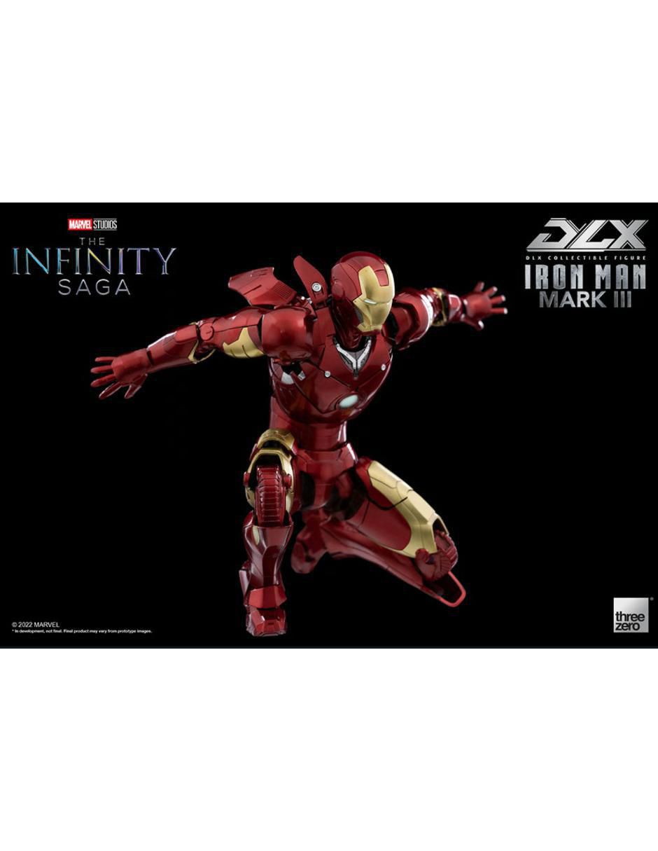 Figura de colección articulada Infinity Saga Iron Man Mark III Collectors con luz 5